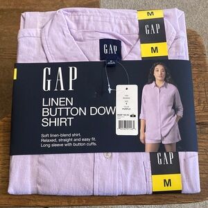 GAP Linen Button Down Shirt NWT